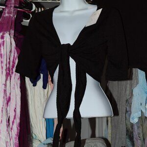 ChicWish Black One Size Fits Most Cardigan
